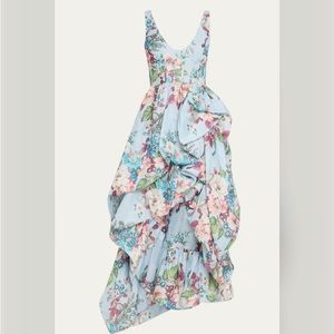 Zimmermann matchmaker floral drape midi dress
